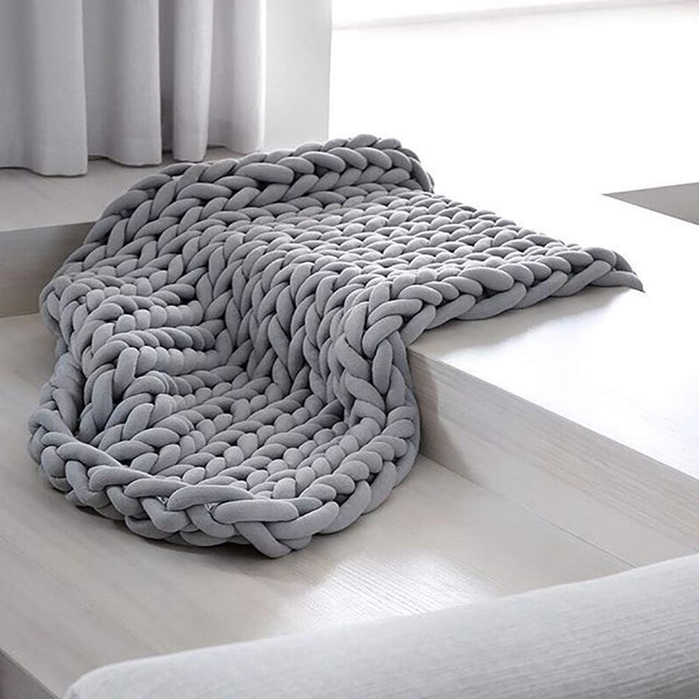 Soft Velvet Chunky Knit Blanket – Heavy and Elegant Throw for Home Comfort (8 kg, 150×200 cm) -EU-