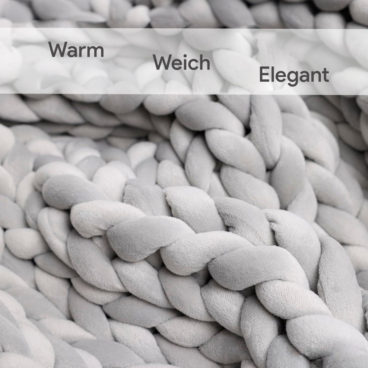 Soft Velvet Chunky Knit Blanket – Heavy and Elegant Throw for Home Comfort (8 kg, 150×200 cm) -EU-