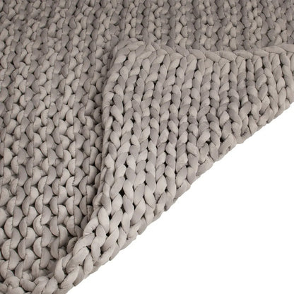 Soft Velvet Chunky Knit Blanket – Heavy and Elegant Throw for Home Comfort (8 kg, 150×200 cm) -EU-