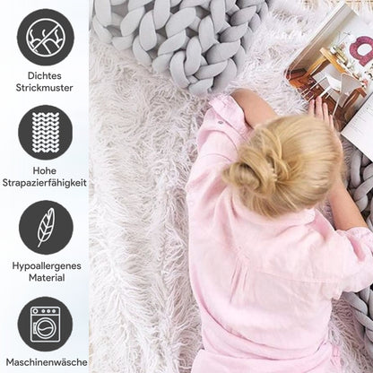 Soft Velvet Chunky Knit Blanket – Heavy and Elegant Throw for Home Comfort (8 kg, 150×200 cm) -EU-