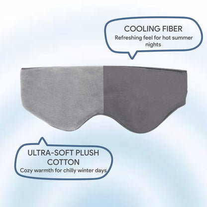 Beschwerte Schlafmaske mit herausnehmbaren Einsätzen