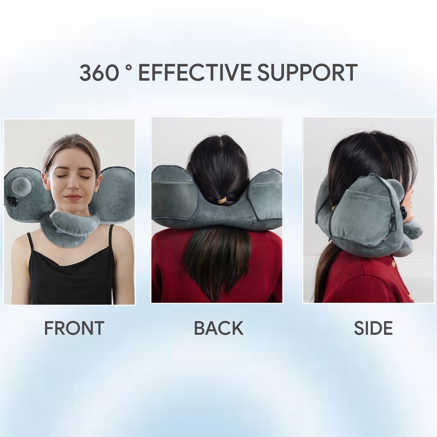 Compact & Lightweight Inflatable Travel Pillow for On-the-Go Comfort
