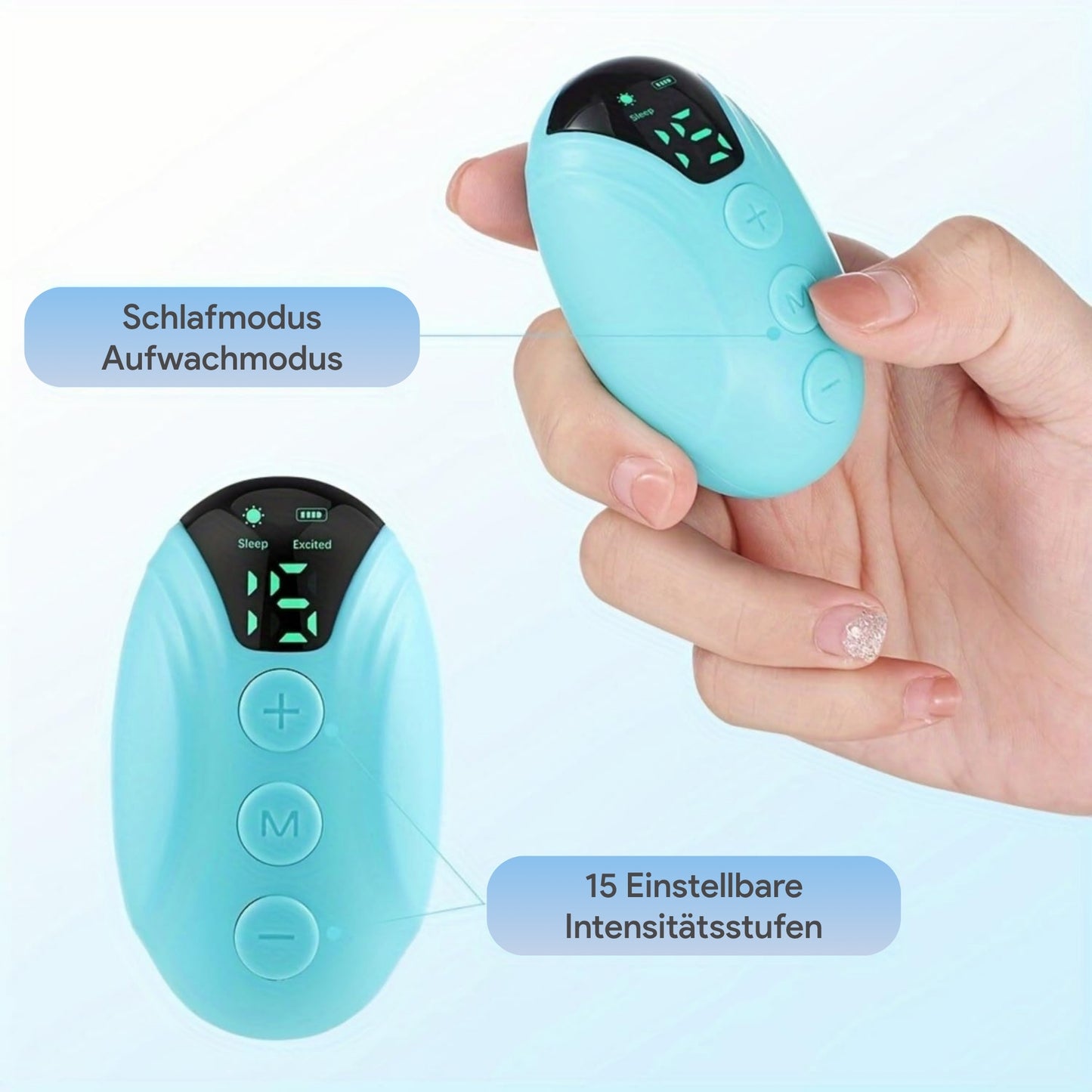 SleepAid Pulse Stimulation Microcurrent EMS Device – Portable Sleep Improvement Gadget -EU-