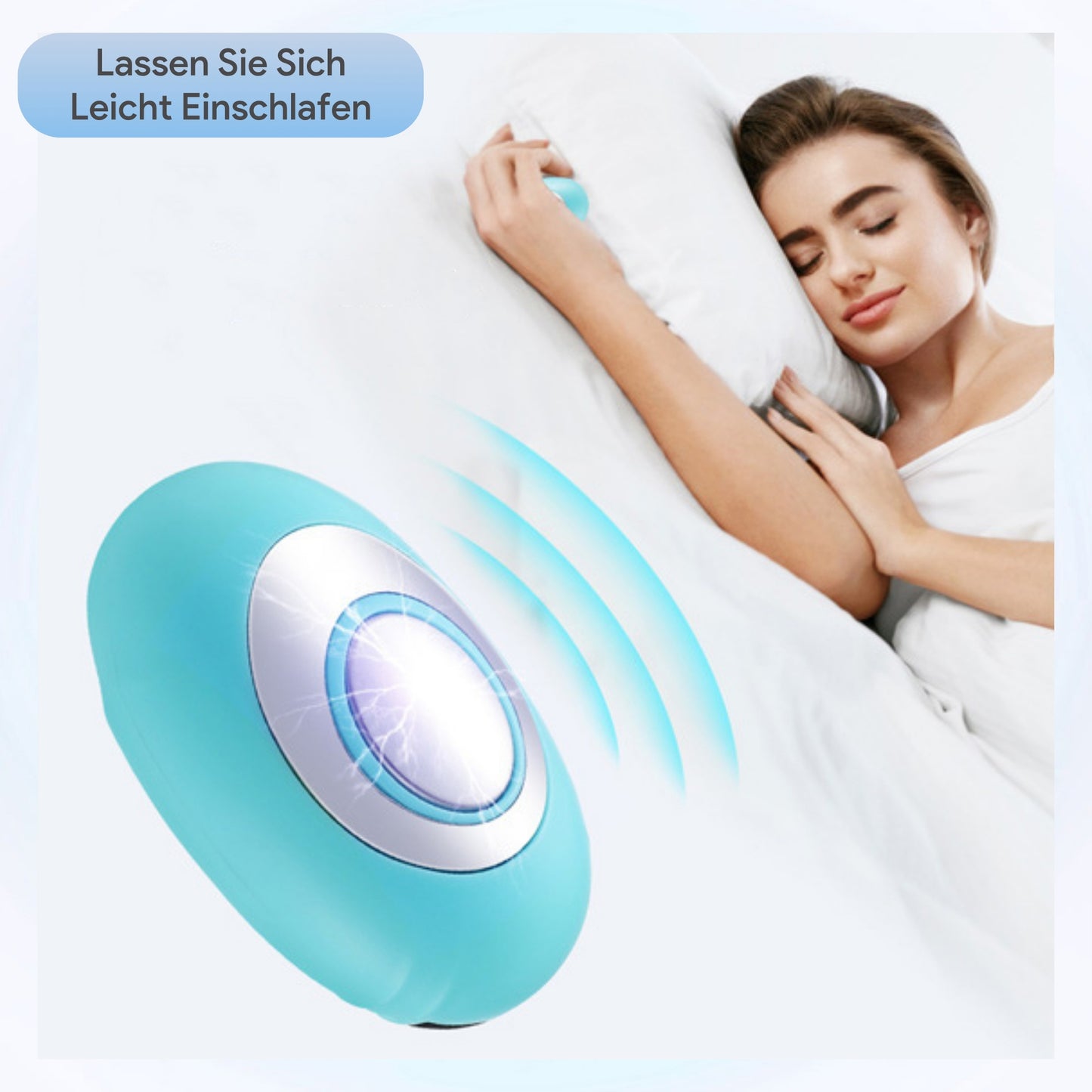 SleepAid Pulse Stimulation Microcurrent EMS Device – Portable Sleep Improvement Gadget -EU-