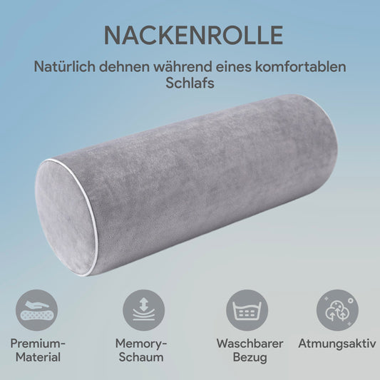 Orthopädisches Stützkissen für Nacken und Rücken – 43 × 15 cm – EU –