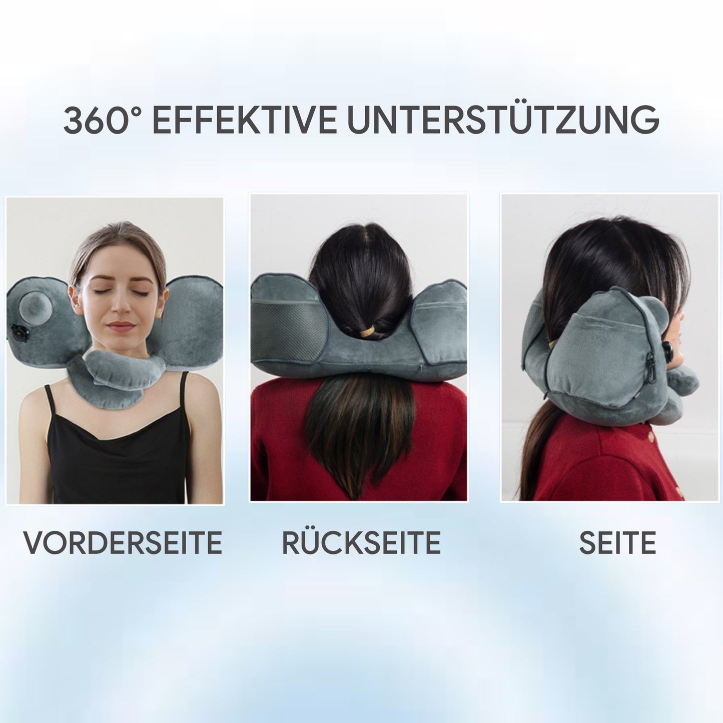 Compact & Lightweight Inflatable Travel Pillow for On-the-Go Comfort -EU-