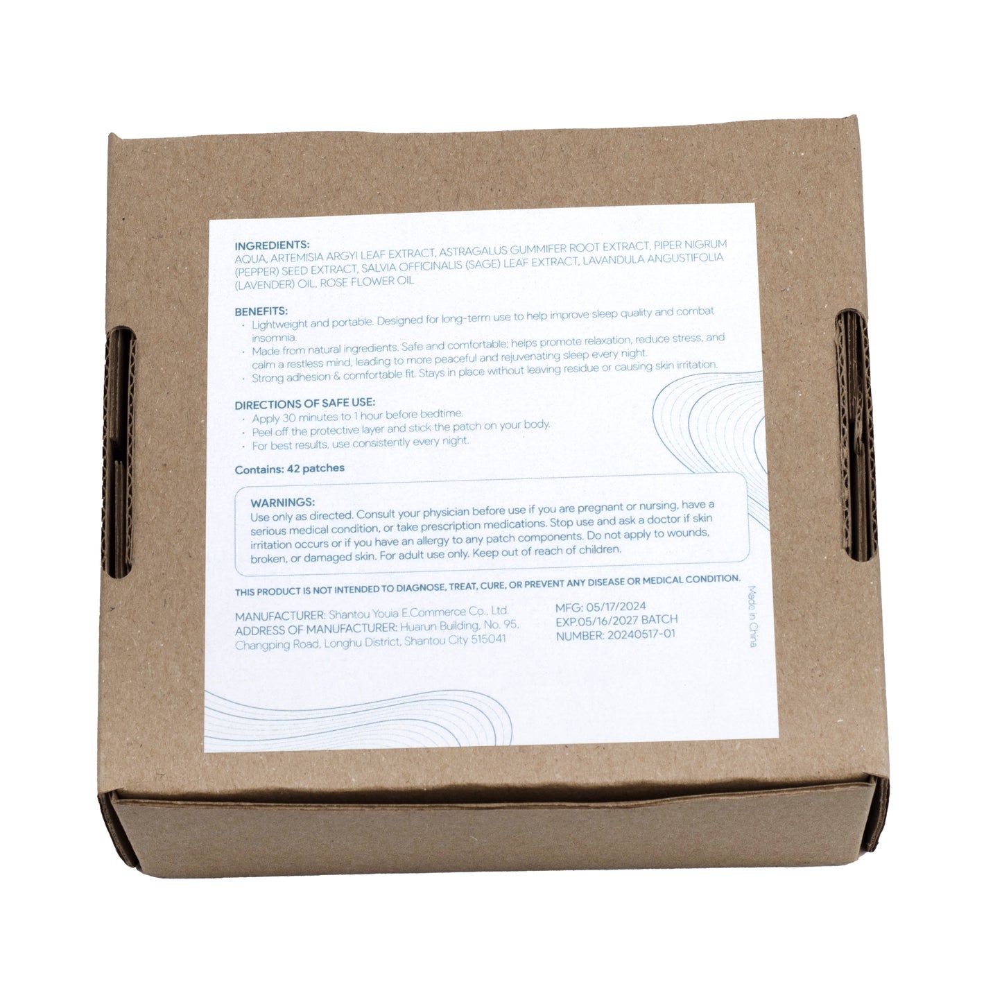 Natürliche Schlafpflaster zur einfachen, medikamentenfreien Linderung von Schlaflosigkeit