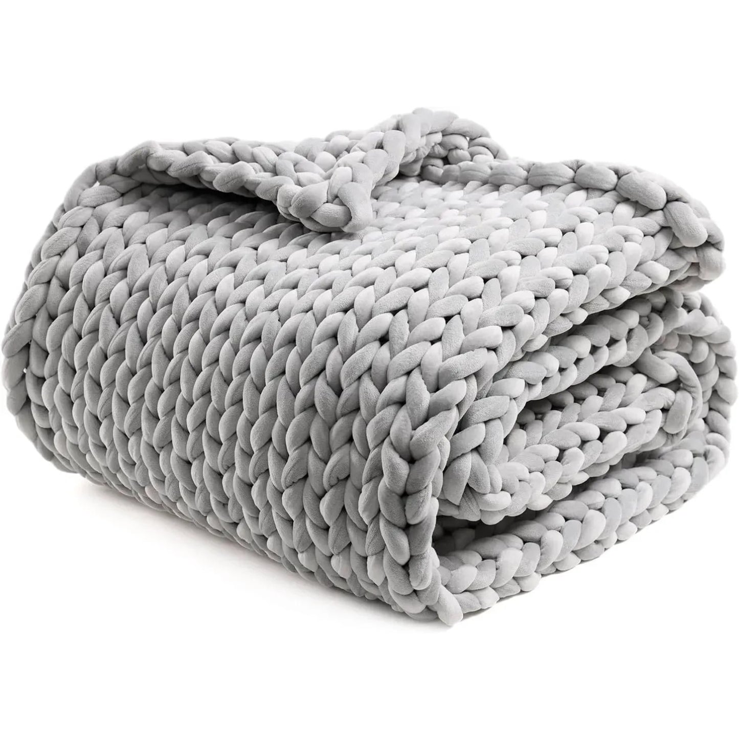 Soft Velvet Chunky Knit Blanket – Heavy and Elegant Throw for Home Comfort (8 kg, 150×200 cm) -EU-