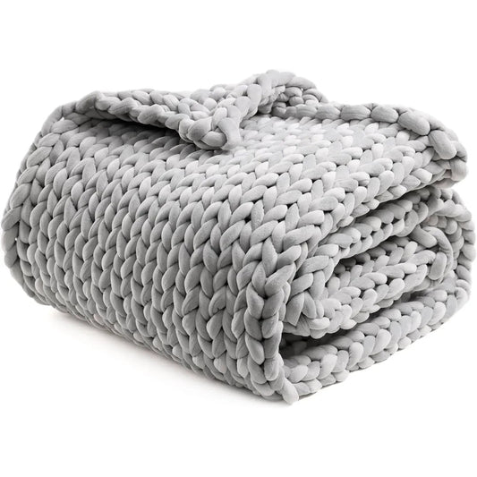 Soft Velvet Chunky Knit Blanket – Heavy and Elegant Throw for Home Comfort (8 kg, 150×200 cm) -EU-