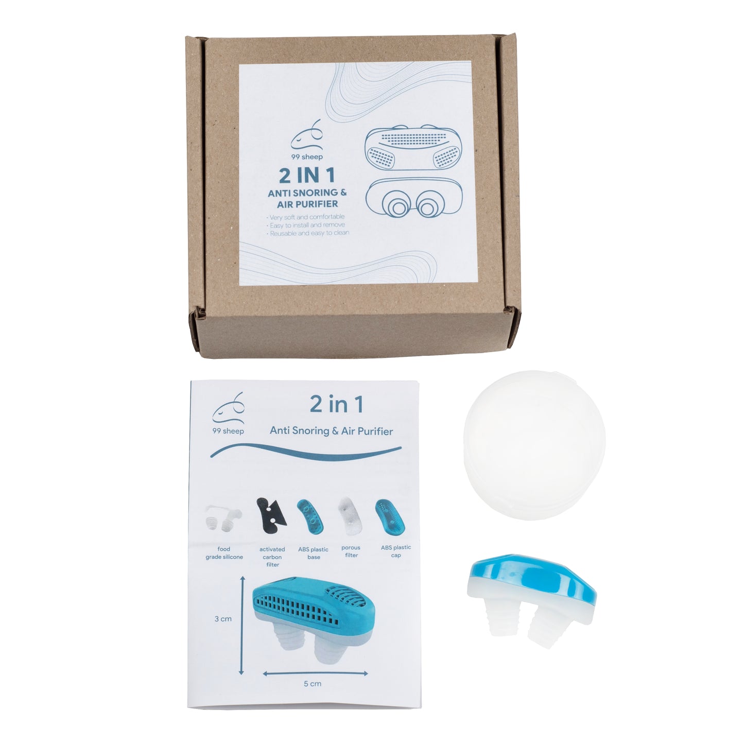 2-in-1-Anti-Schnarch-Gerät und Luftreiniger für besseren Schlaf