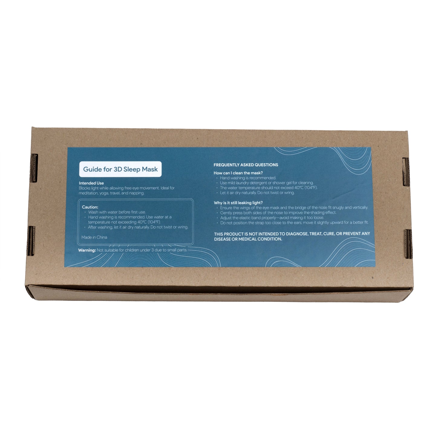 3D-Schlafmaske mit Ohrstöpseln – All-in-One-Set zur Licht- und Geräuschunterdrückung 