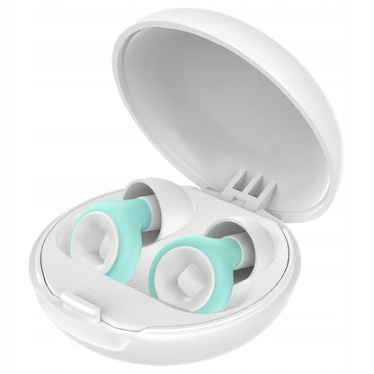 Comfortable Earplugs for Sleep, Work & Travel - White and green
